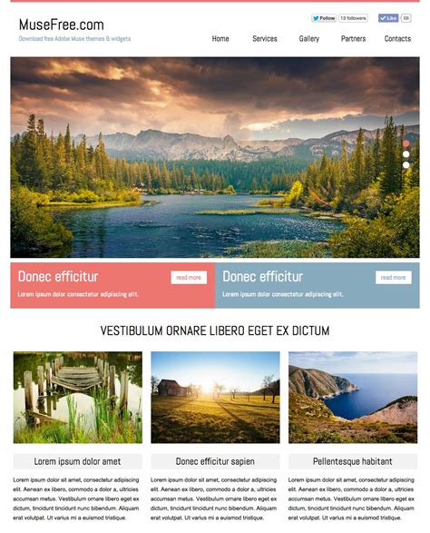 adobe muse templates free photography.